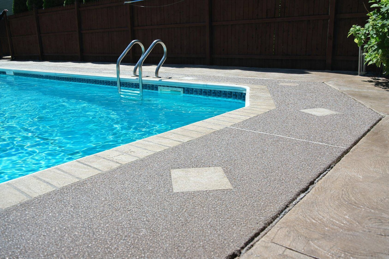 Concrete pool decks